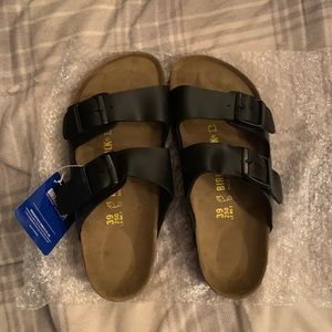 Black Leather Birkenstocks